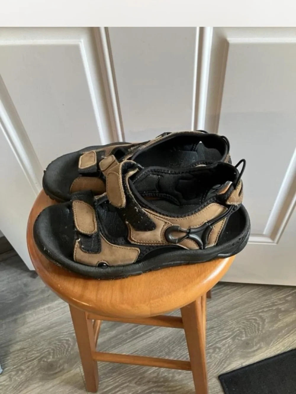 Men’s Brown and Black Outdoor Sandals